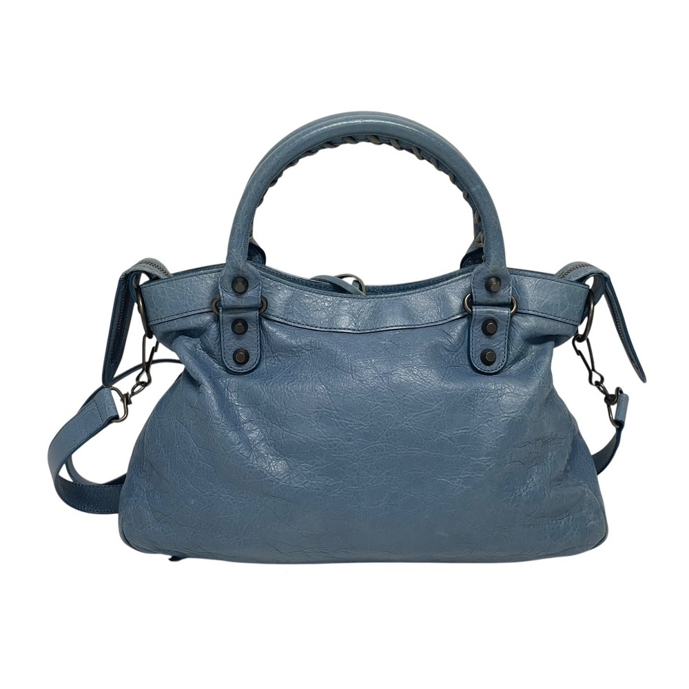Balenciaga handbag leather The Town blue - Picture 3 of 9